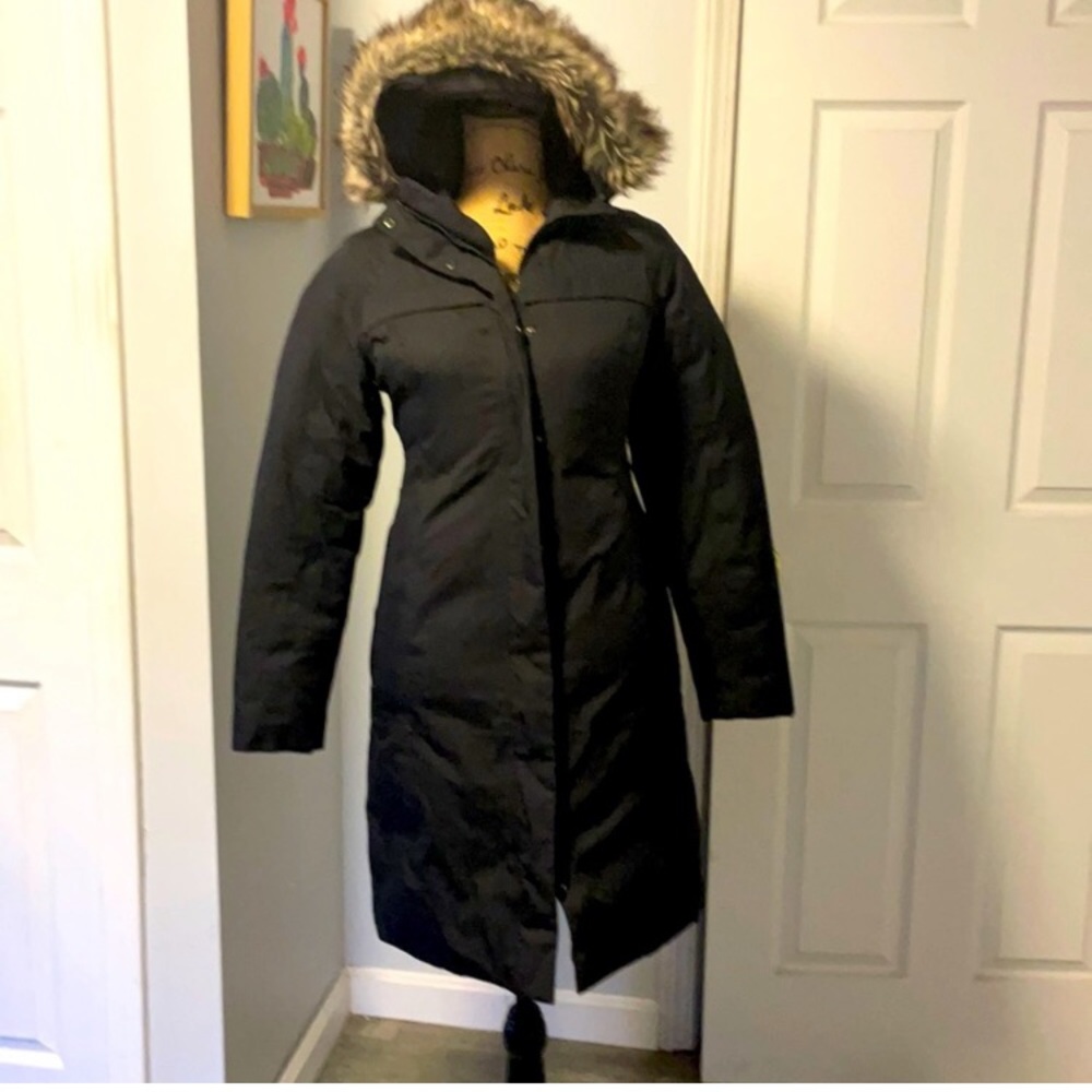 North Face Long Puffer Jacket (black)